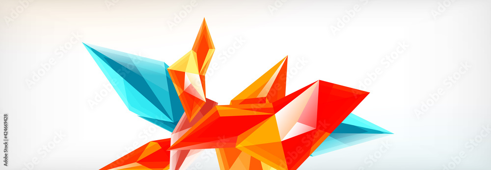 Vector 3d triangles and pyramids abstract background for business or technology presentations, internet posters or web brochure covers Vector 3d triangles and pyramids abstract background for business or technology presentations, internet posters or web brochure covers