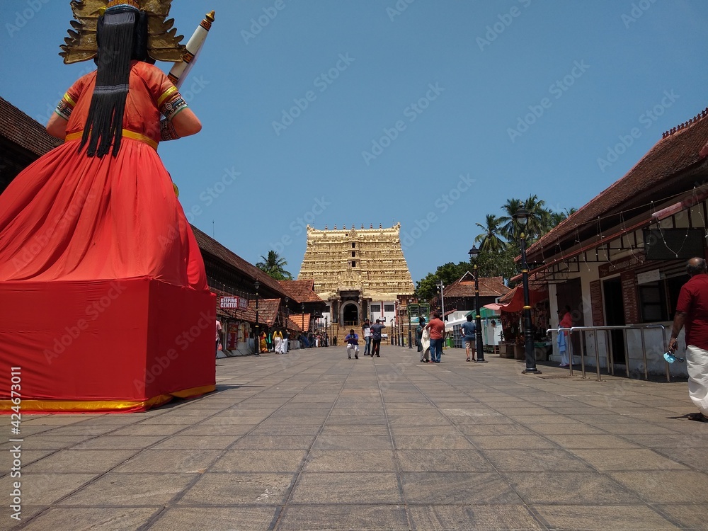 Naklejka premium Sree Padmanabha swamy temple, Thiruvananthapuram Kerala