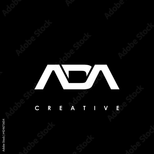 ADA Letter Initial Logo Design Template Vector Illustration