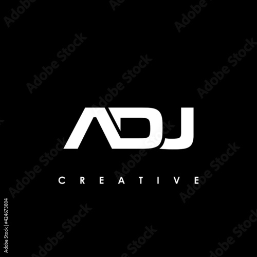 ADJ Letter Initial Logo Design Template Vector Illustration