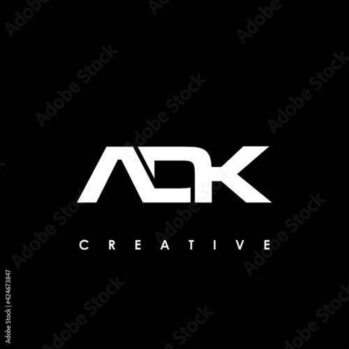 ADK Letter Initial Logo Design Template Vector Illustration