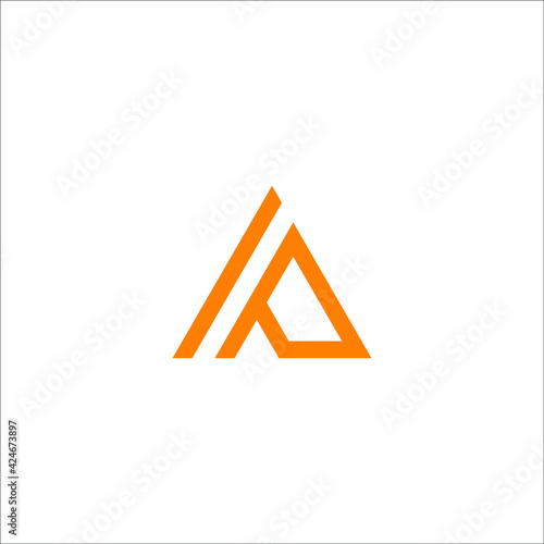 AP letter logo design vector sign