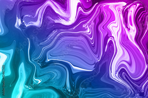 Wallpaper Mural neon colors fluid paint, marble paint pattern background Torontodigital.ca