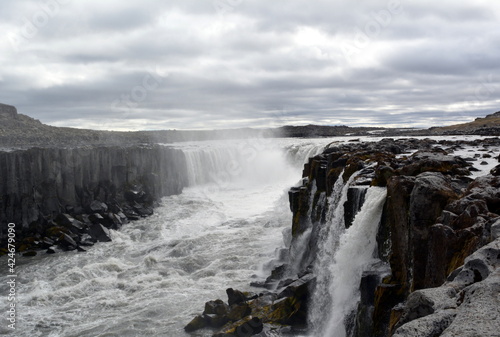 Dettifoss waterfall in Iceland at summer