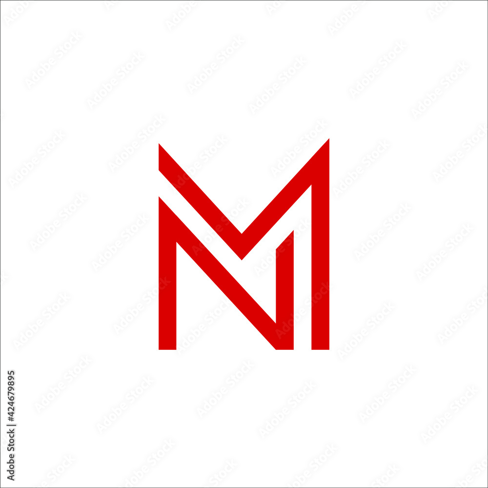 MN logo design MN logo design