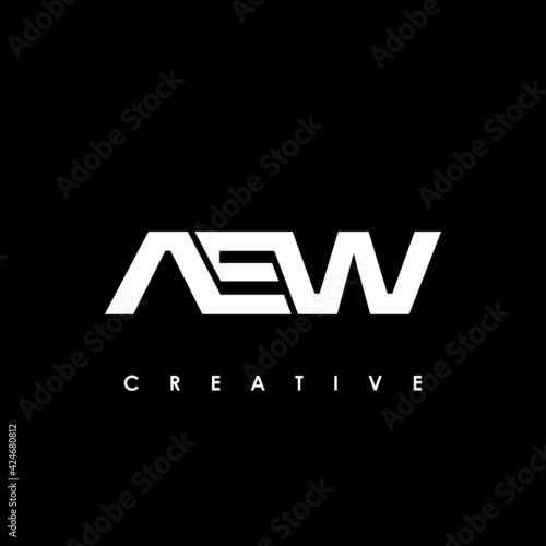 AEW Letter Initial Logo Design Template Vector Illustration
