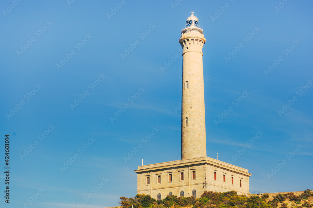 Cape Palos lighthouse in Spain