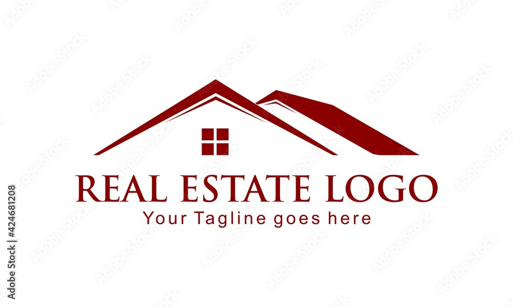 Roof property vector logo Roof property vector logo