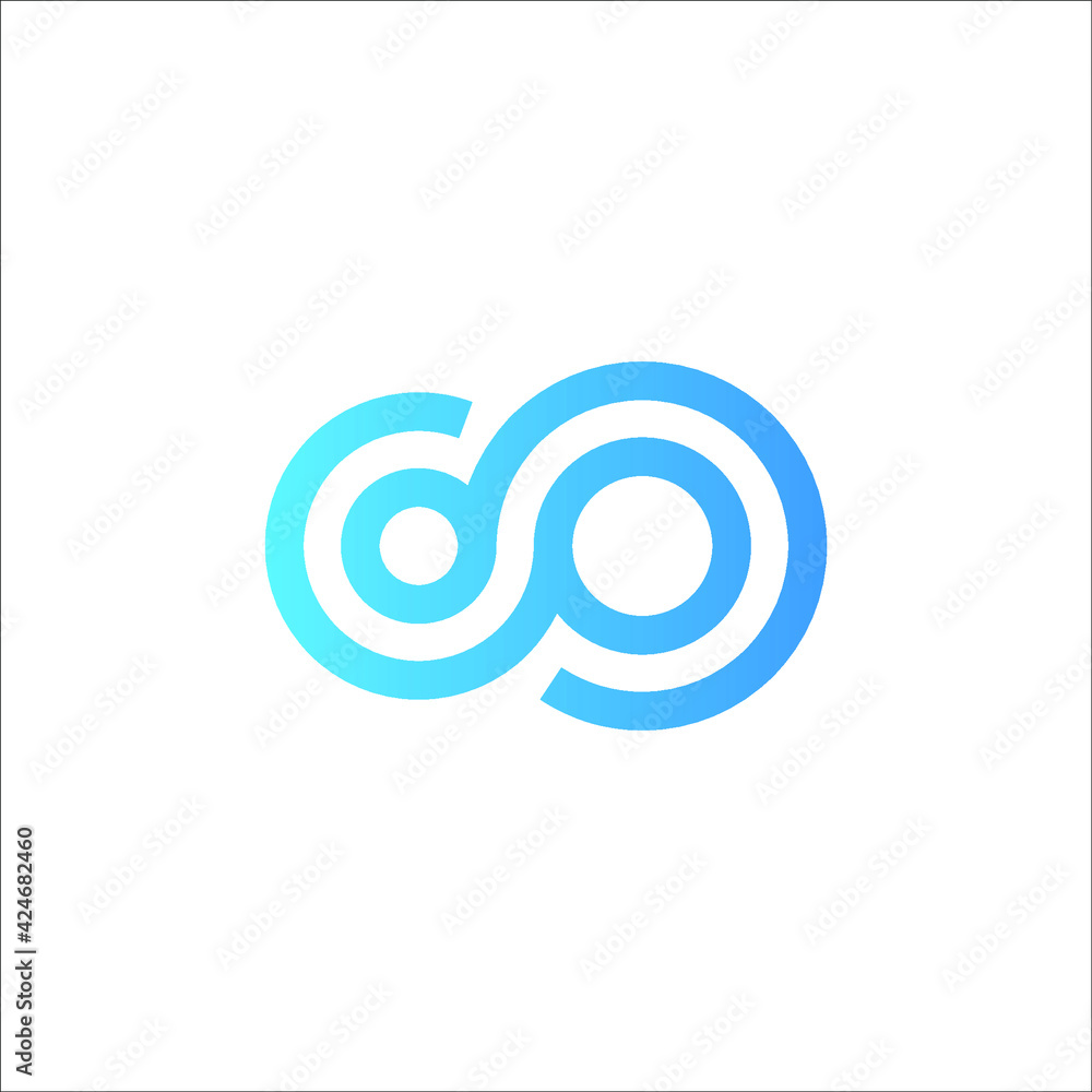 infinity logo design vector sign