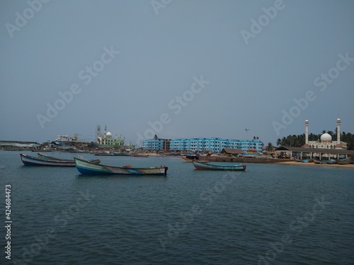 boats in the Harbor, Vizhinjam fishing harbor Thiruvananthapuram Kerala