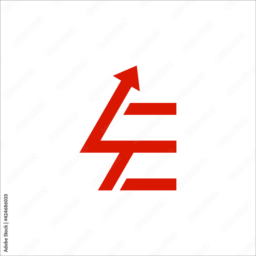 E arrow logo design E arrow logo design
