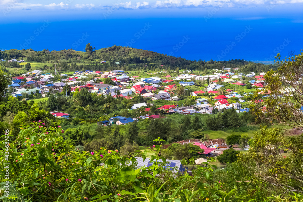 Village du Tévelave, île de la Réunion 
