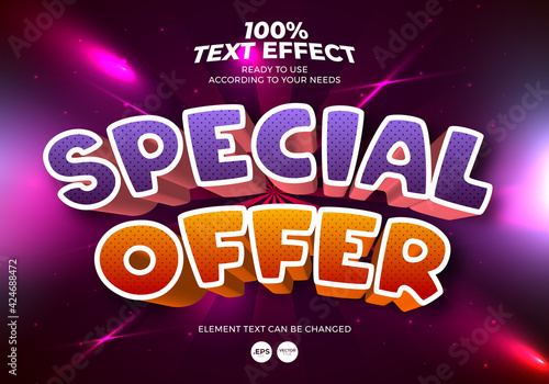 Special Offer Editable Text Effect