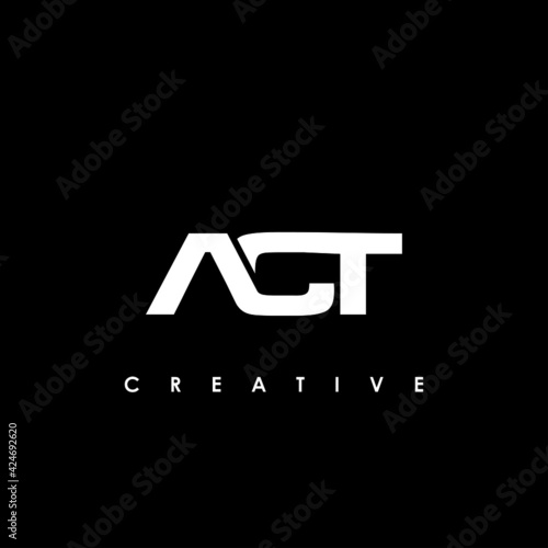 ACT Letter Initial Logo Design Template Vector Illustration