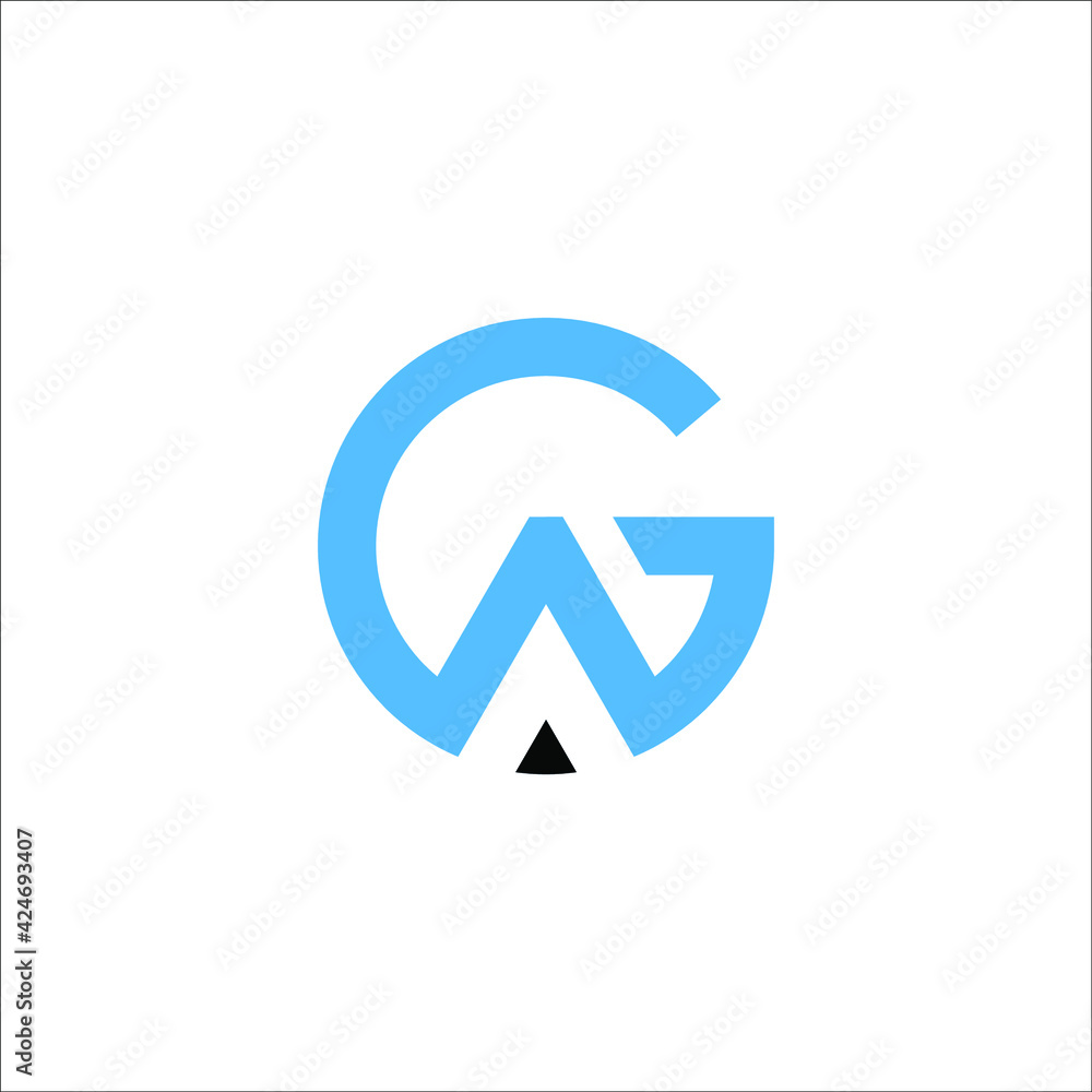 GA letter logo design vector GA letter logo design vector