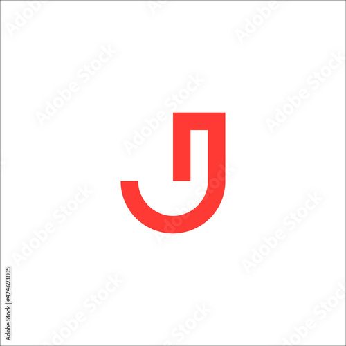 J letter logo design vector