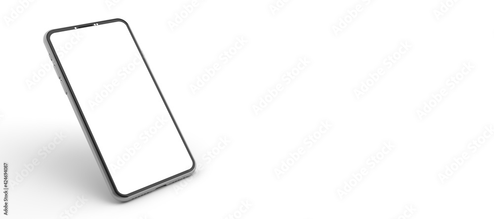 3D rendering of mockups Smartphone white screen on white floor, Mobile phone lay down on the ground. Smartphone white screen can be used for commercial advertising, Isolated on white background. 3D rendering of mockups Smartphone white screen on white floor, Mobile phone lay down on the ground. Smartphone white screen can be used for commercial advertising, Isolated on white background.