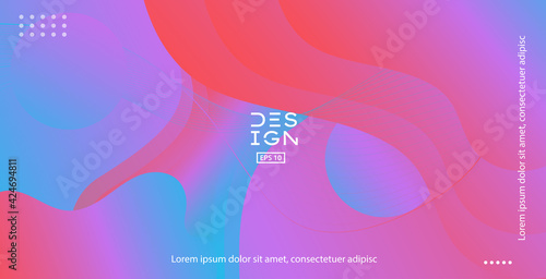 Colorful geometric background.  Visual Supply Company background for gift card, Poster on wall poster template, landing page,banner. vecroe EPS 10