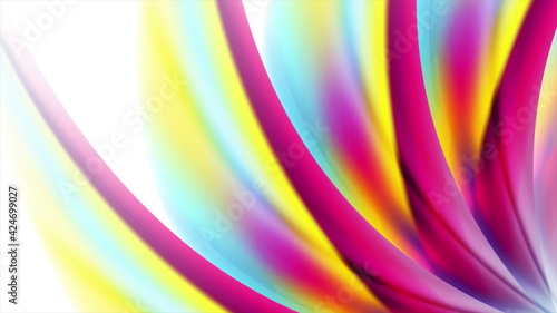 Colorful smooth wavy pattern abstract background