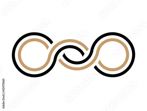 Greek waves seamless vector symbol pattern or braided ornament logo.