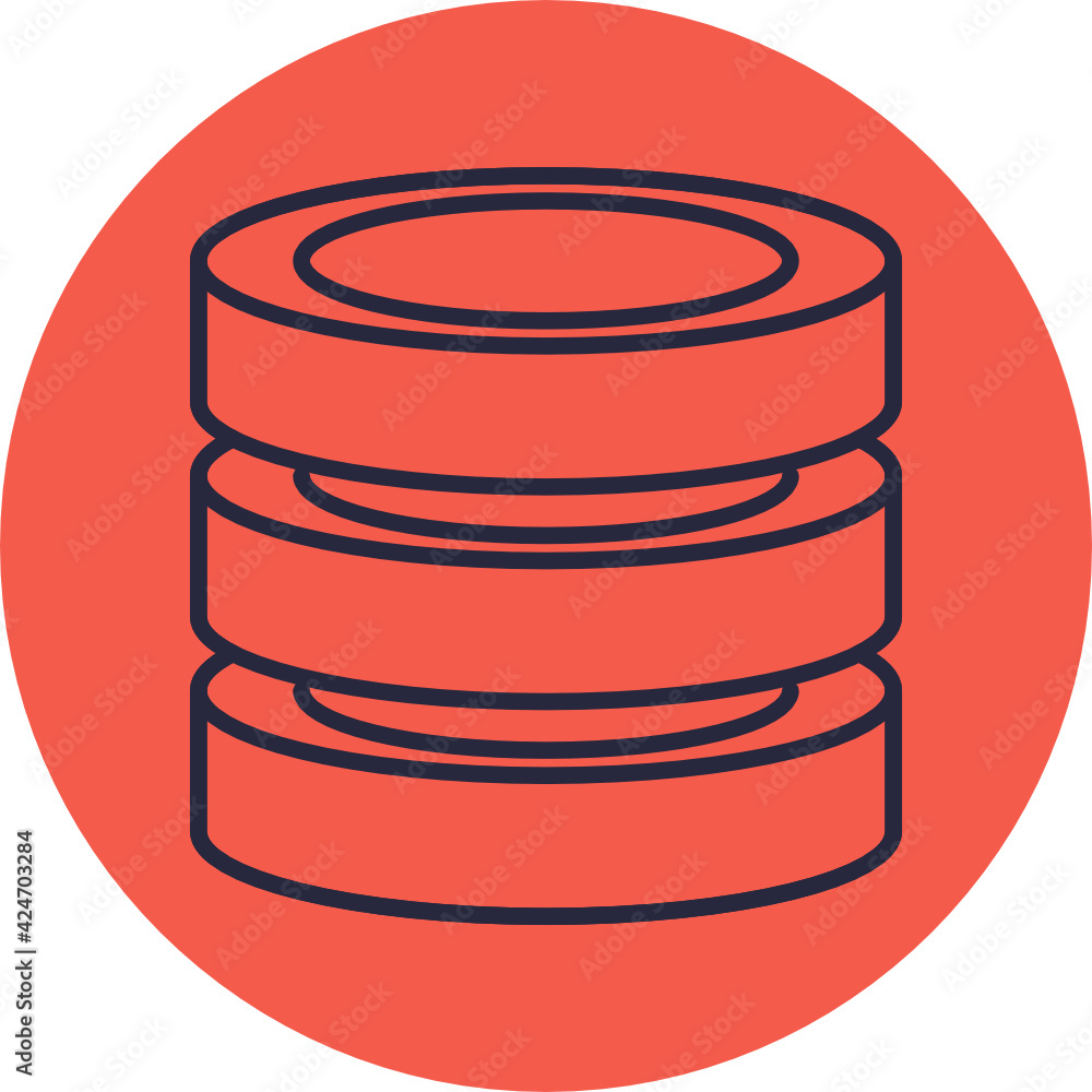 Server Icon. Database Icon. Vector Illustration Server Icon. Database Icon. Vector Illustration