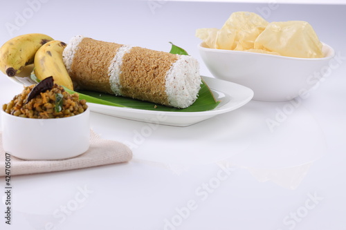 Wheat puttu _healthy kerala breakfast photo