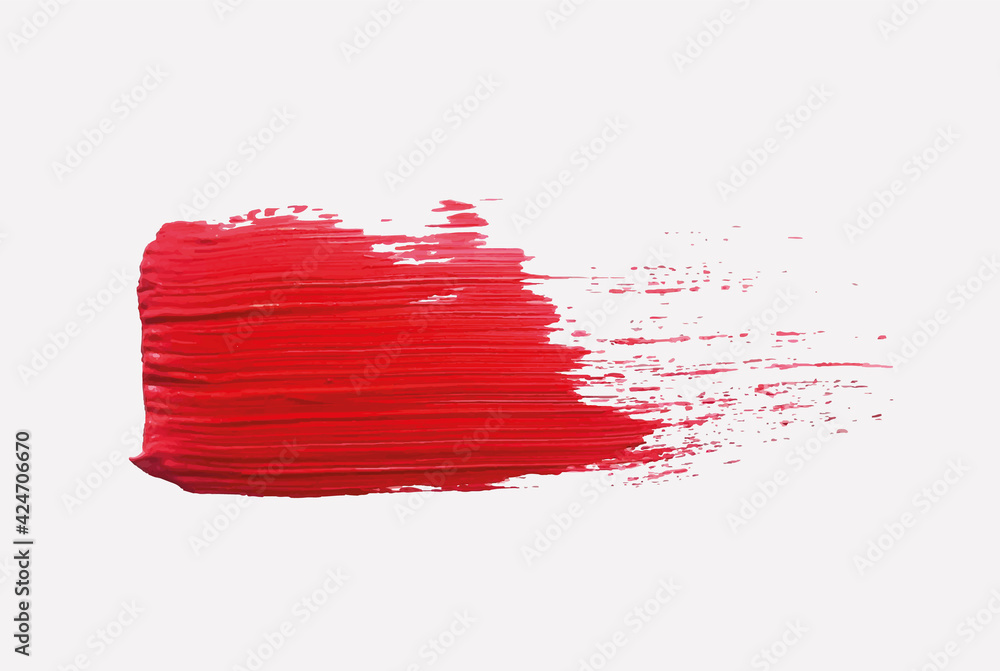 Colored strokes of acrylic paint. A thick coat of paint with traces of brush bristles. A trace of cosmetic lipstick. Vector image, design element, text background. Colored strokes of acrylic paint. A thick coat of paint with traces of brush bristles. A trace of cosmetic lipstick. Vector image, design element, text background.