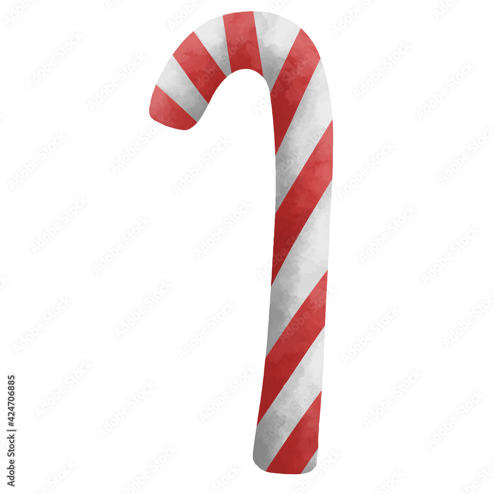 christmas candy cane cartoon watercolor doodle christmas candy cane cartoon watercolor doodle