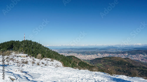 Wallpaper Mural Moutains with snow on biscay winter Torontodigital.ca