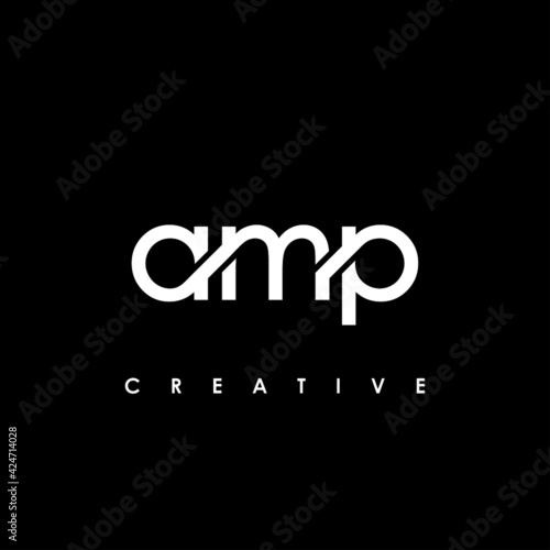 AMP Letter Initial Logo Design Template Vector Illustration