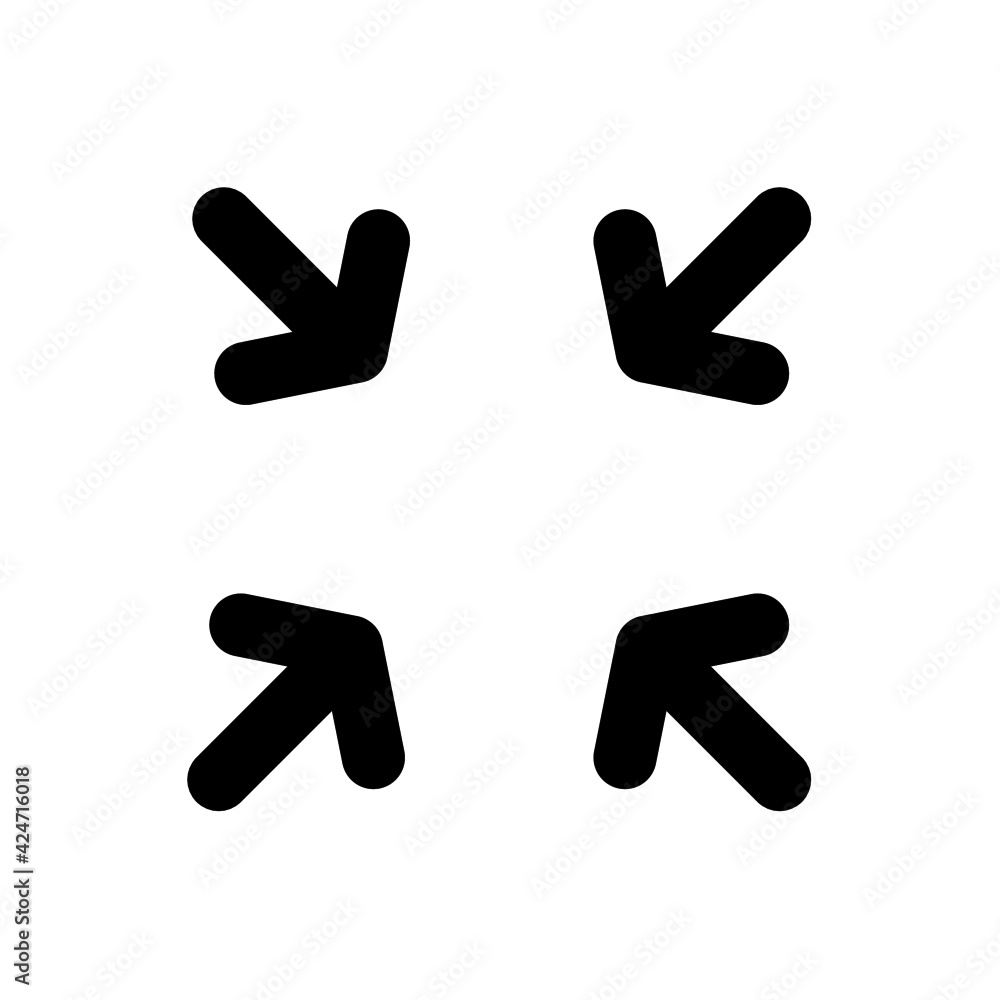 Minimize arrow icon. Suitable for applications user interfaces, website development, and various purposes. Minimize arrow icon. Suitable for applications user interfaces, website development, and various purposes.