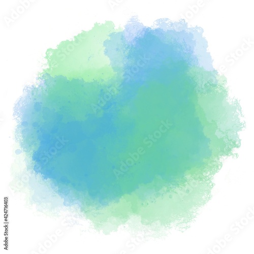 Watercolor multicolored abstract  spot background 