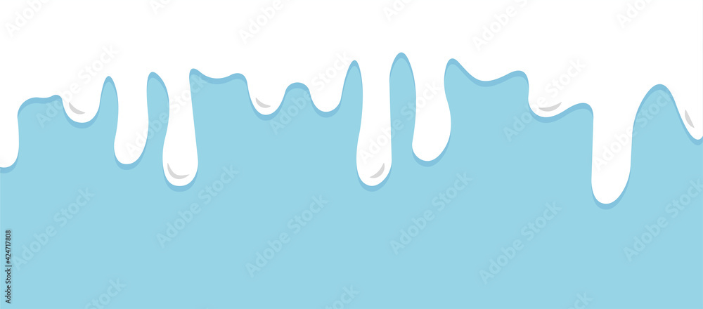 White dripping paint flowing down vector background. White milk liquid drips. Vector illustration. White dripping paint flowing down vector background. White milk liquid drips. Vector illustration.