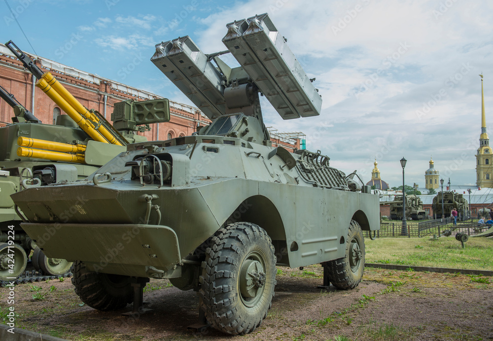 9P31-fighting vehicle with four 9M31 missiles antiaircraft- missile system 9K31 9P31-fighting vehicle with four 9M31 missiles antiaircraft- missile system 9K31