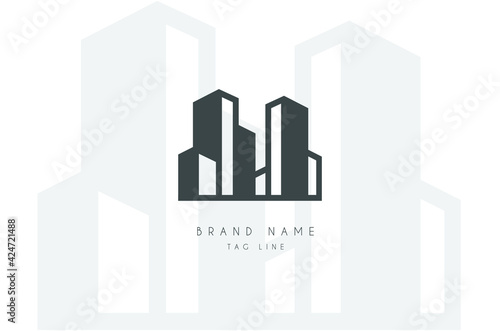 Creative Building Logo, Abstract Real Estate vector