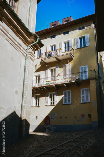 houses in the old town of island country