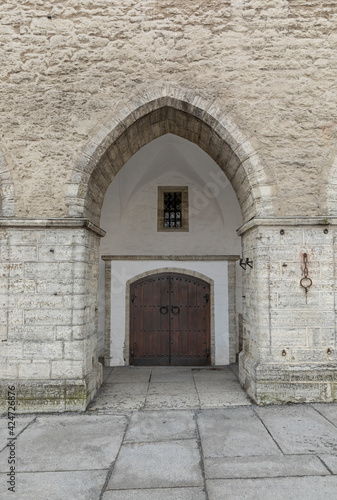 arches of old Town Hall in Tallinn © katiekk2