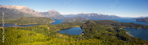 Mountain Cerro Campanario and lake in national park Nahuel Huapi. San Carlos de Bariloche  Argentina  South America