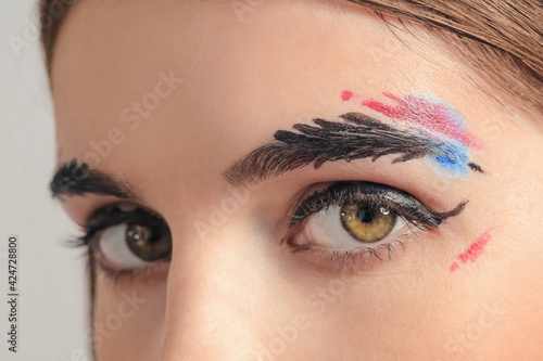 Beautiful woman with creati...