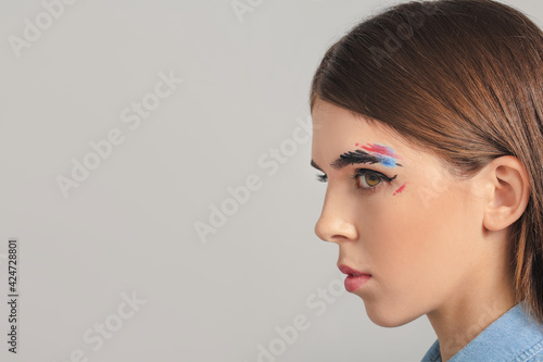 Beautiful woman with creati...