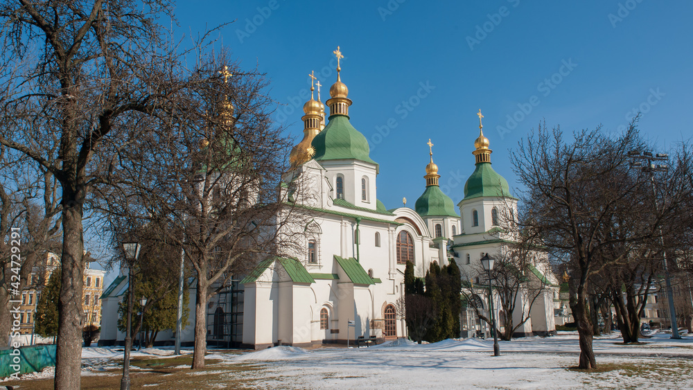 Obraz premium Pechersk Lavra Monastery Kiev, Ukraine. Cave monastery. Orthodox church