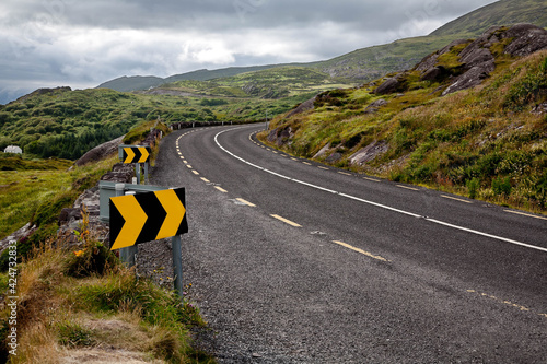 Carretera en las montañas, Irlanda