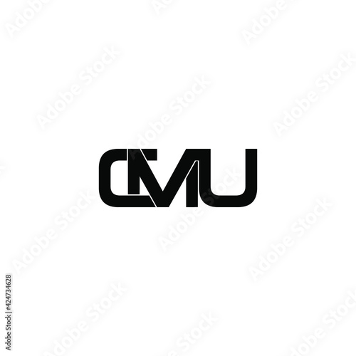 cmu letter original monogram logo design