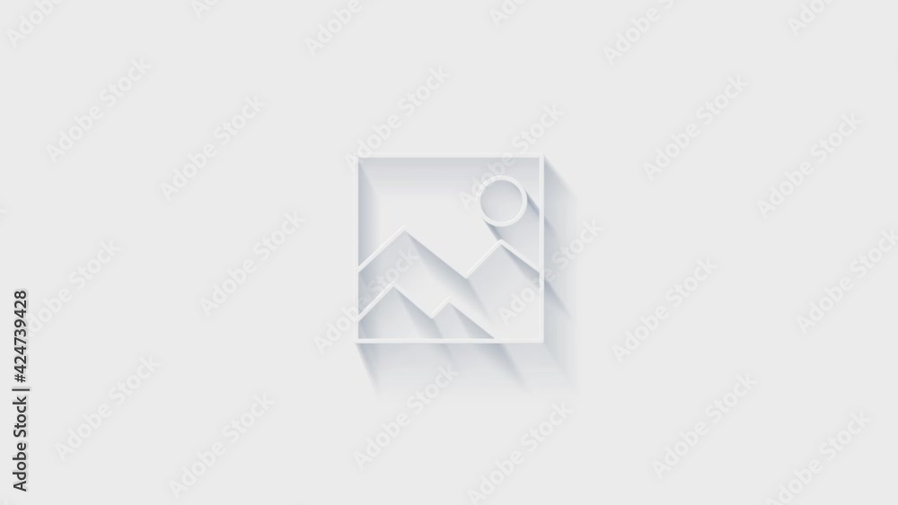 folder icon isolated on white background. Accounting symbol. 4K Video motion graphic animation folder icon isolated on white background. Accounting symbol. 4K Video motion graphic animation