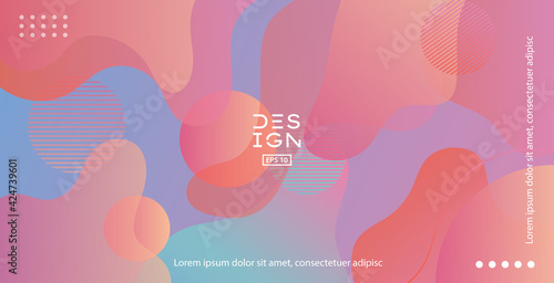 Colorful geometric background.  Visual Supply Company background for gift card, Poster on wall poster template, landing page,banner. vecroe EPS 10