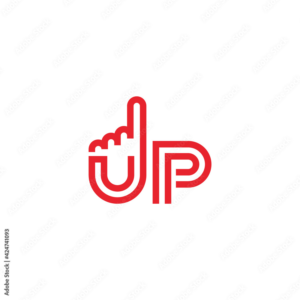 Hand up concept with initial letter U. Creative logo design. Hand up concept with initial letter U. Creative logo design.