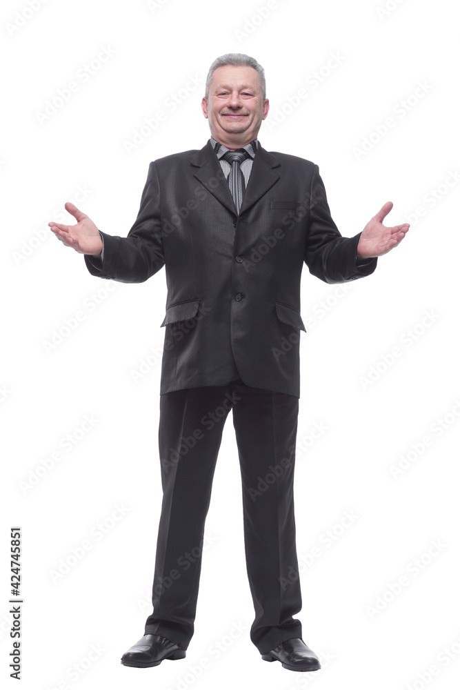 Portrait of a happy business man standing and smiling Portrait of a happy business man standing and smiling