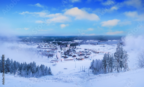 Mountain ski resort in Finland