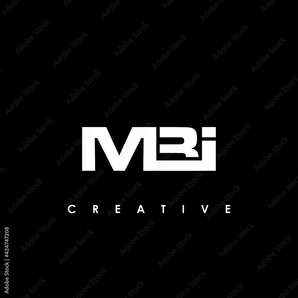 MBI Letter Initial Logo Design Template Vector Illustration