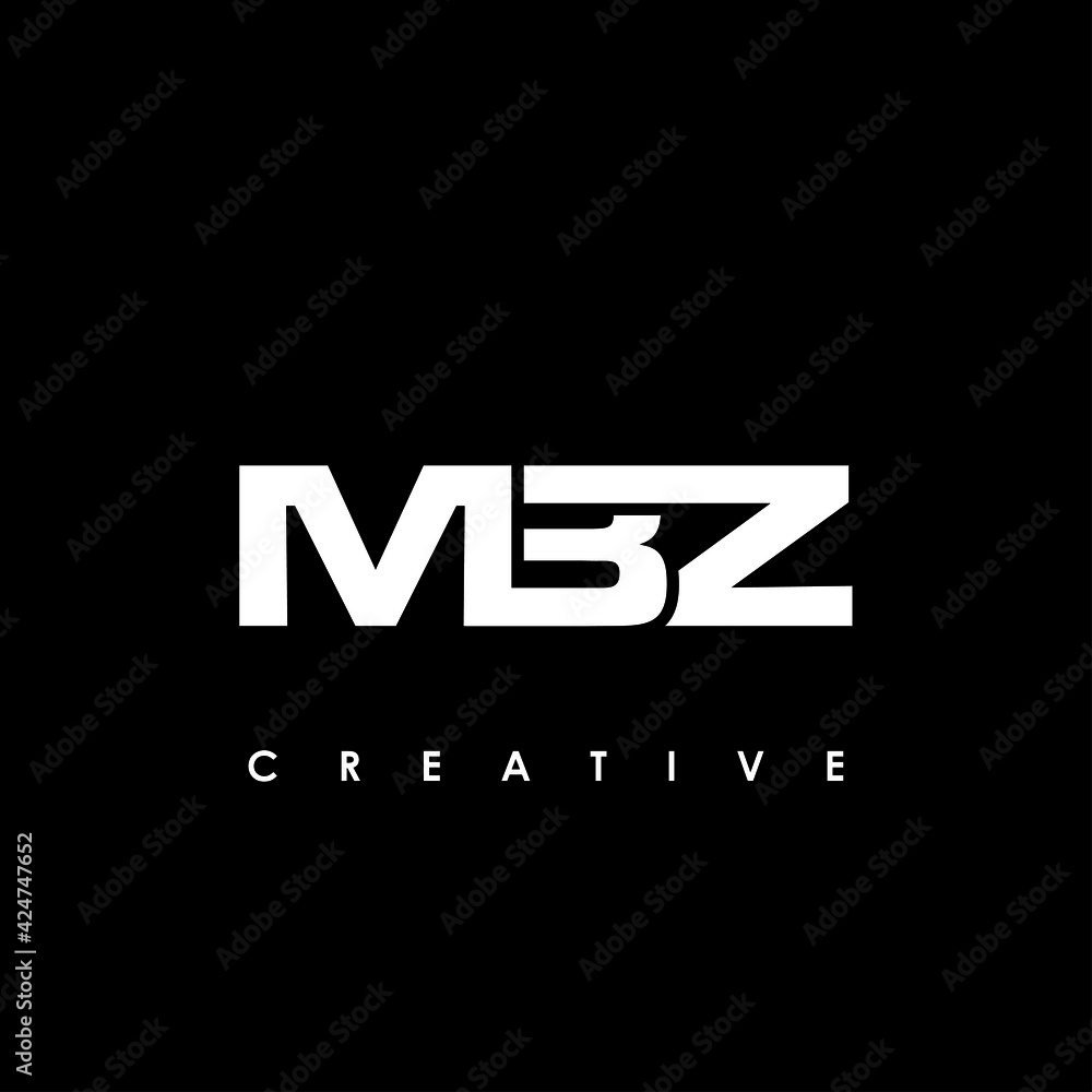 MBZ Letter Initial Logo Design Template Vector Illustration